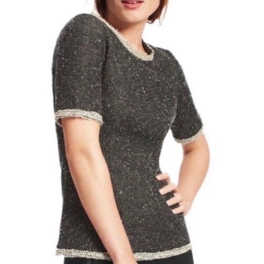 CAbi coco shell dress/work short sleeves top size M